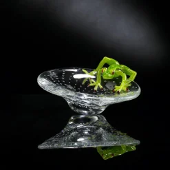 Round Bowl with Green Frog