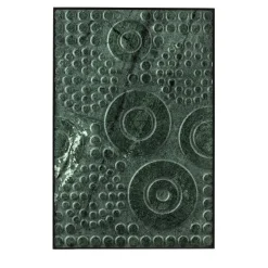 Round Green Alpi Marble Decorative Panel