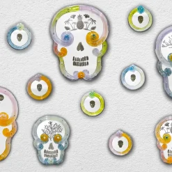 Round Skull Mirror #6 By Bradley Theodore