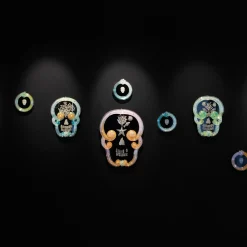 Round Skull Mirror #6 By Bradley Theodore