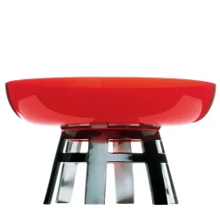 Round Table Limited Edition Red Centerpiece by Ettore Sottsass