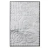 Round White Carrara Marble Decorative Panel