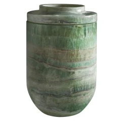 Royal Small Vase in Onice Verde Smeraldo