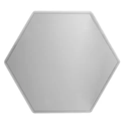 Ruby Large Smoky Hexagonal Mirror