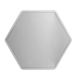 Ruby Large Smoky Hexagonal Mirror