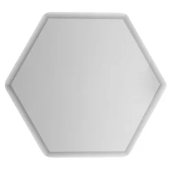 Ruby Medium Smoky Hexagonal Mirror