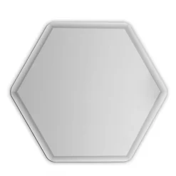 Ruby Medium Smoky Hexagonal Mirror