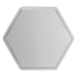 Ruby Small Smoky Hexagonal Mirror
