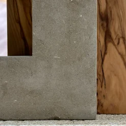 Ruderi 03 Olive Wood & Lecce Limestone Sculpture