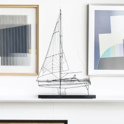 Saint Barth Metal Sail Boat