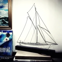 Saint Tropez Metal Sail Boat