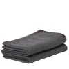 Salon Leather-Hemmed Gray Small Blanket
