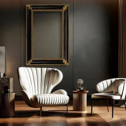 Salvator Rosa Ebony & Gold Frame #1