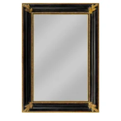 Salvator Rosa Ebony and Gold Wall Mirror