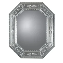 Salviati Octagonal Silver Wall Mirror