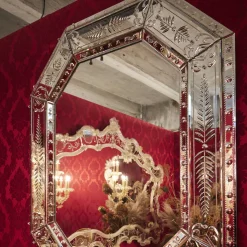 Salviati Octagonal Silver Wall Mirror