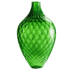 Samarcanda Tall Balloton Pine-Green Decorative Vase
