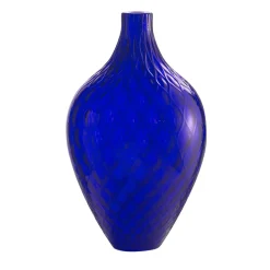 Samarcanda Tall Balloton Blue Decorative Vase