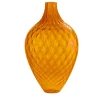 Samarcanda Tall Balloton Orange Decorative Vase