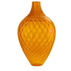 Samarcanda Tall Balloton Orange Decorative Vase