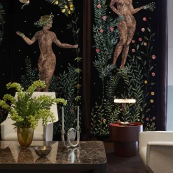 San Marco Mirroring Champagne Murano Glass Candleholder