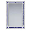 San Toma Blue Contemporay Murano Glass Mirror