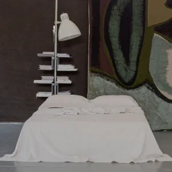 Sand Heavy Linen Bed Cover with Sewing