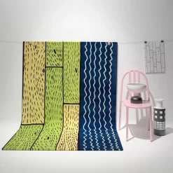 Sapphire Streams Handmade Wool Rug