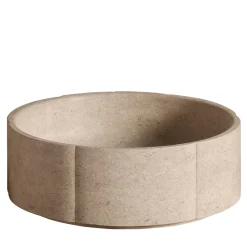 Sartoriale Round Beige Marble Countertop Washbasin