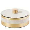 Saturno Large White Round Box with Lid