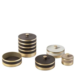 Saturno Large White Round Box with Lid