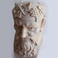 Satyr with grapes Carrara Marble Sculpture