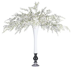 Sayonara White Floral Arrangement with White Vase