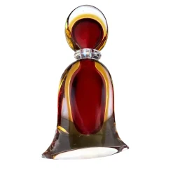 Sbruffi Red Glass Bottle with Lid