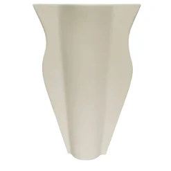 Schiacciati Matte White Vase