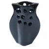 Schiacciato 2 Black Vase