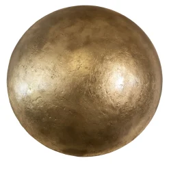 Scudo Glass Resin and Golden Leaf Decorative Sculpture