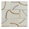 Segni Set of 45 Beige & Brown Tiles by Margherita Rui