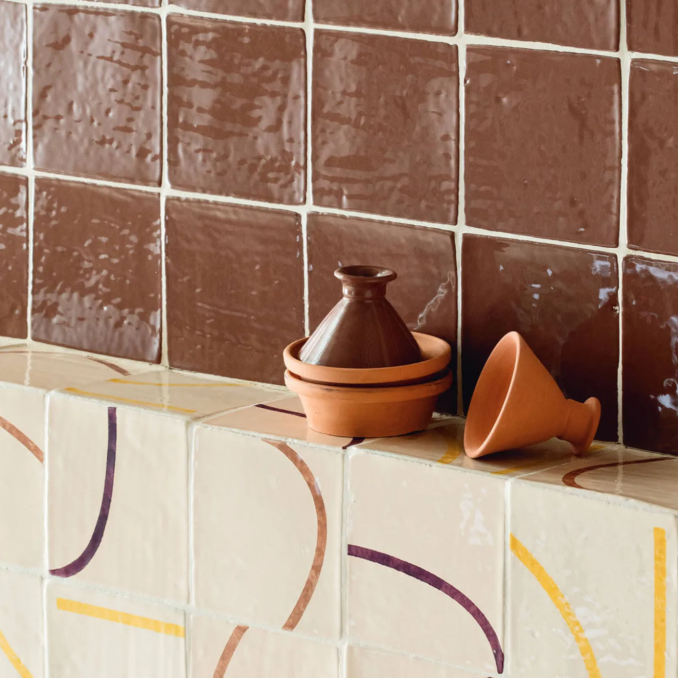 Segni Set of 44 Colorful Tiles by Margherita Rui