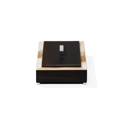 SELENE Small Rectangular Amara ebony Box