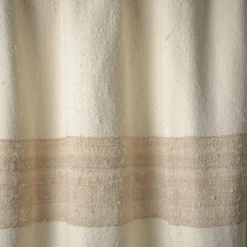 Senja.D1 Fringed Sand Silk & Linen Blanket