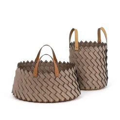 Sestriere Large Oval Wood Basket