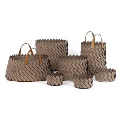 Sestriere Large Oval Wood Basket