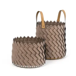 Sestriere Small Wood Basket