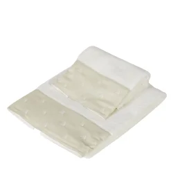 Set of 2 Api Ivory Satin Towels