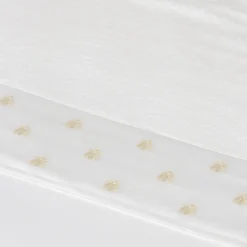 Set of 2 Api White Satin Towels