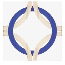 Set Of 25 Bauhaus Blue & Dove Brown Type 3 Tiles