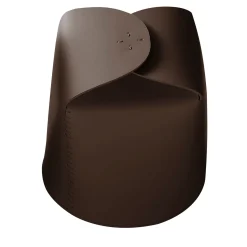 Set of 2 Bloom Leather Brown Basket by Viola Tonucci