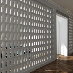 Set of 15 Brasilia White Plaster Screenblock