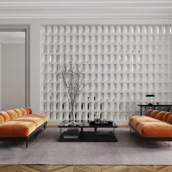 Set of 15 Brasilia White Plaster Screenblock